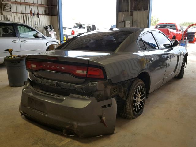 2B3CL3CG4BH549375 - 2011 DODGE CHARGER GRAY photo 4