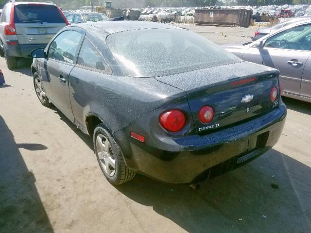 1G1AL15F677357997 - 2007 CHEVROLET COBALT LT BLACK photo 3