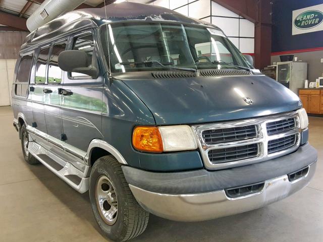 2B6HB11Y02K130826 - 2002 DODGE RAM VAN B1 GREEN photo 1