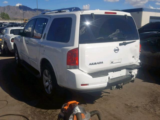 5N1AA0ND3BN609811 - 2011 NISSAN ARMADA SV WHITE photo 3