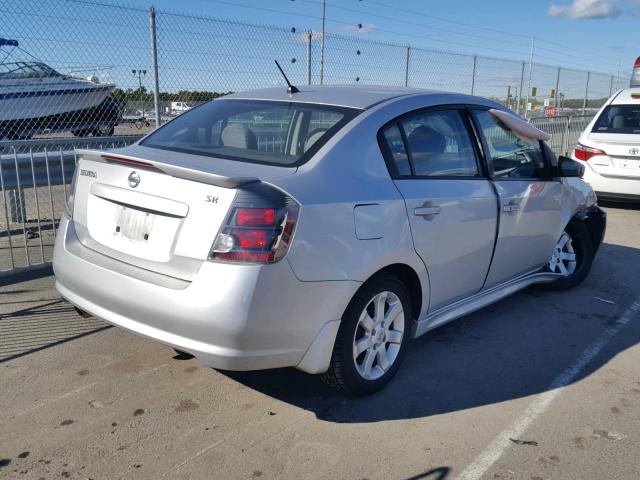 3N1AB6AP9CL667317 - 2012 NISSAN SENTRA 2.0 SILVER photo 4