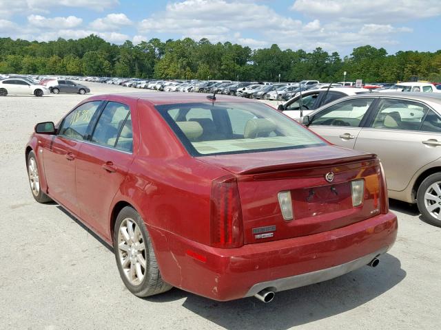 1G6DC67A950140701 - 2005 CADILLAC STS RED photo 3