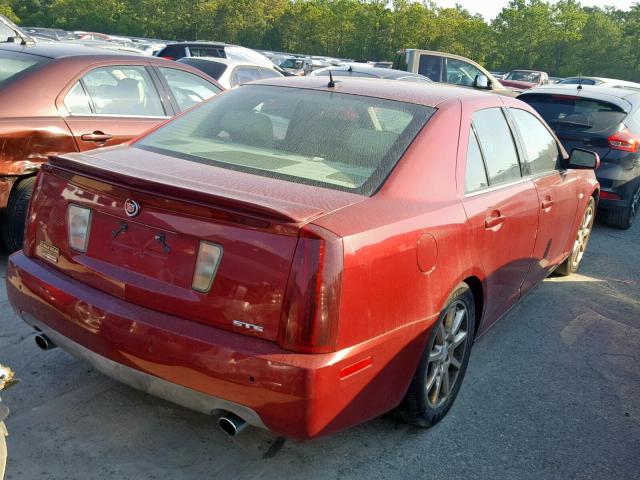 1G6DC67A950140701 - 2005 CADILLAC STS RED photo 4