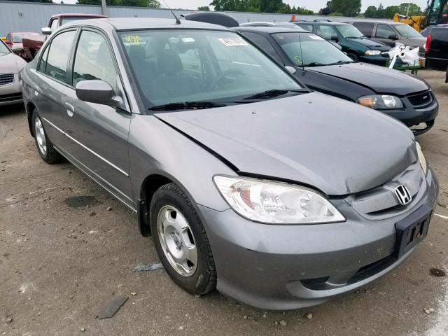 JHMES96694S014942 - 2004 HONDA CIVIC HYBR GRAY photo 1