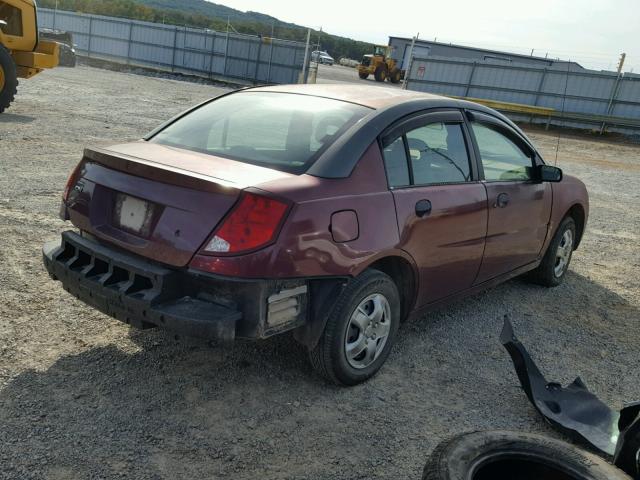 1G8AF52F93Z153732 - 2003 SATURN ION LEVEL BURGUNDY photo 4