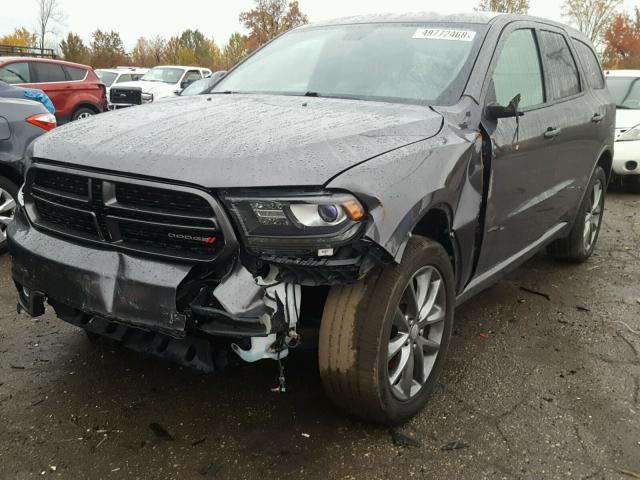 1C4RDJDG0HC775031 - 2017 DODGE DURANGO GT GRAY photo 2