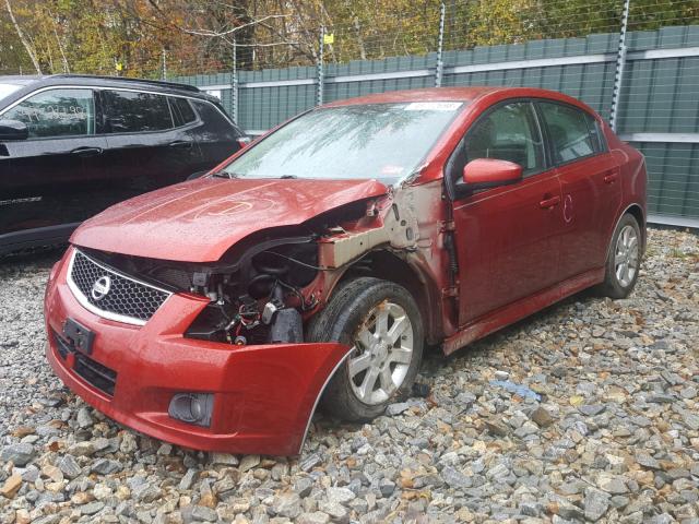 3N1AB6APXAL698900 - 2010 NISSAN SENTRA 2.0 RED photo 2