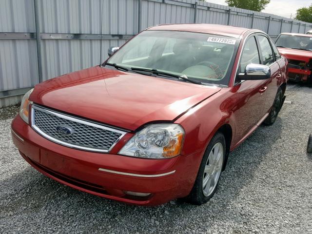 1FAHP28167G119430 - 2007 FORD FIVE HUNDR RED photo 2