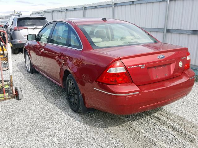 1FAHP28167G119430 - 2007 FORD FIVE HUNDR RED photo 3