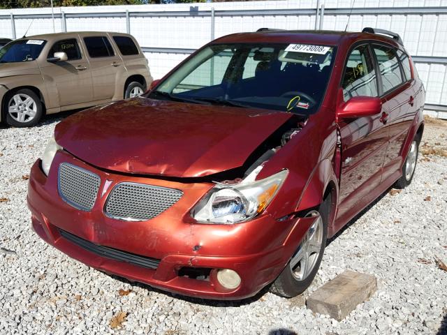 5Y2SL65856Z458963 - 2006 PONTIAC VIBE RED photo 2