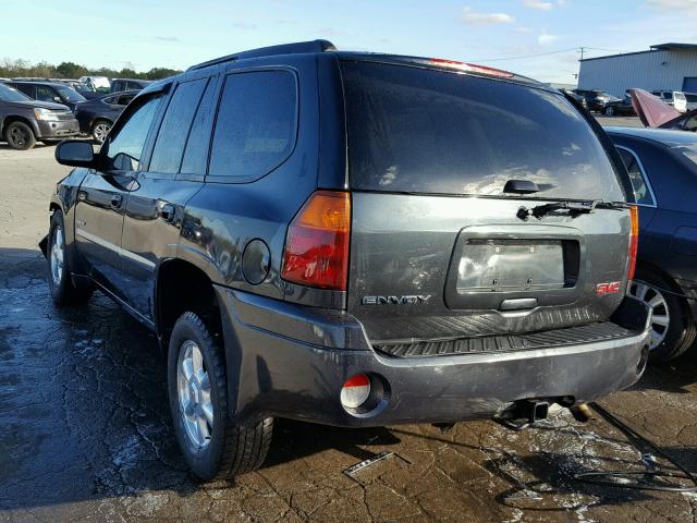 1GKDT13S462292832 - 2006 GMC ENVOY CHARCOAL photo 3