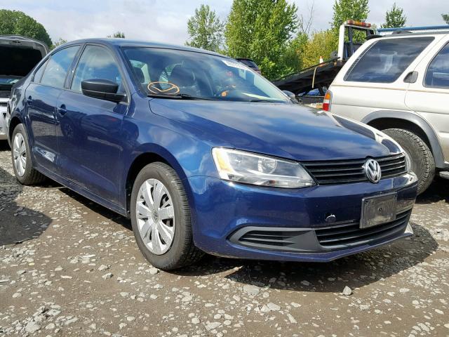 3VW2K7AJXCM389652 - 2012 VOLKSWAGEN JETTA BASE Կապույտ լուսանկար 1
