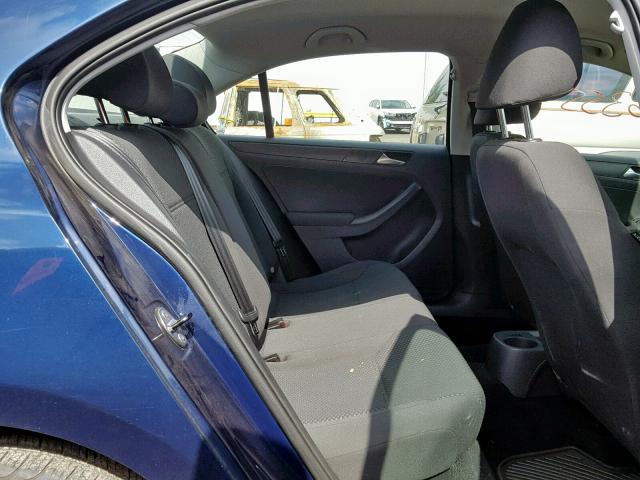 3VW2K7AJXCM389652 - 2012 VOLKSWAGEN JETTA BASE Կապույտ լուսանկար 6