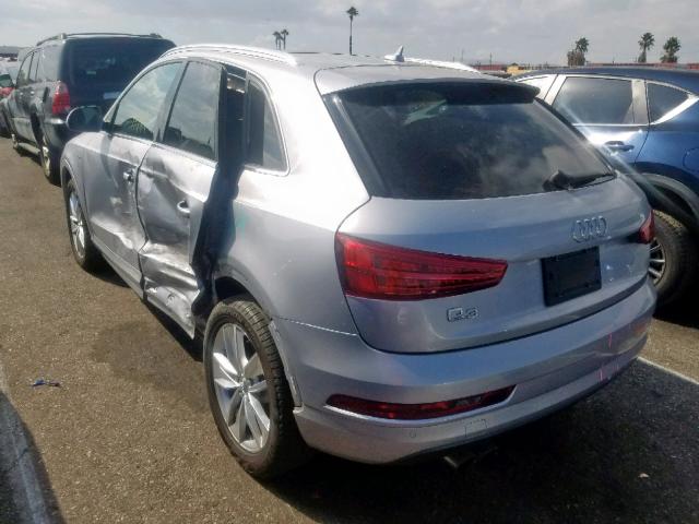 WA1HCCFS1JR003727 - 2018 AUDI Q3 PREMIUM SILVER photo 3