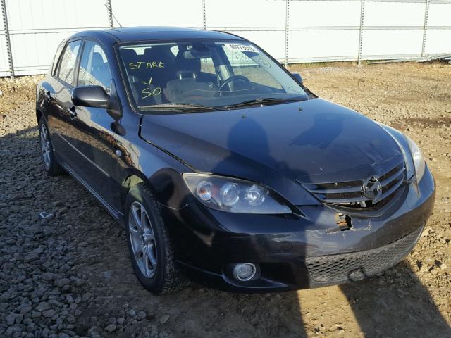 JM1BK143661470257 - 2006 MAZDA 3 HATCHBAC BLACK photo 1