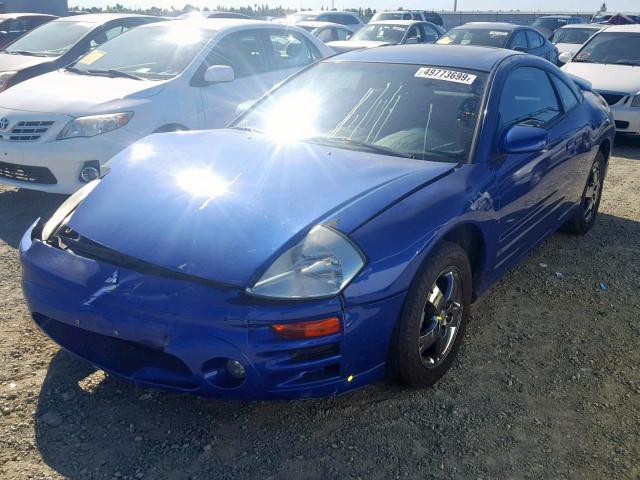 4A3AC44G55E012145 - 2005 MITSUBISHI ECLIPSE GS BLUE photo 2