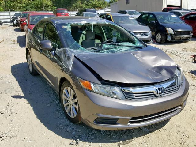 19XFB2F88CE073660 - 2012 HONDA CIVIC EX BROWN photo 1