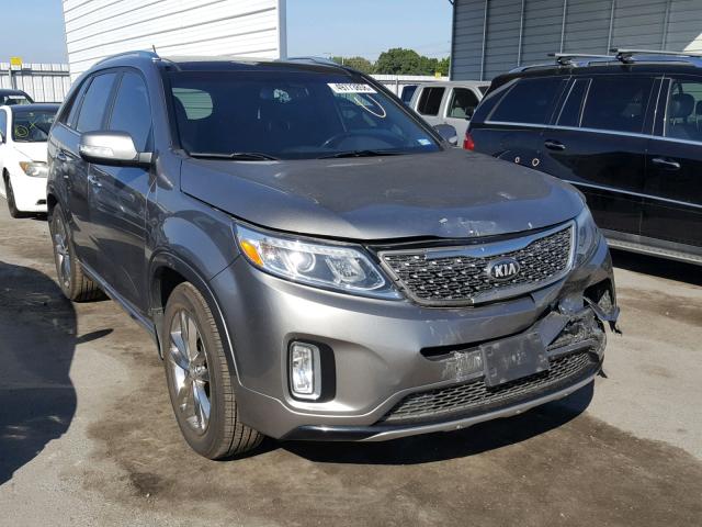 5XYKW4A77EG448120 - 2014 KIA SORENTO SX GRAY photo 1