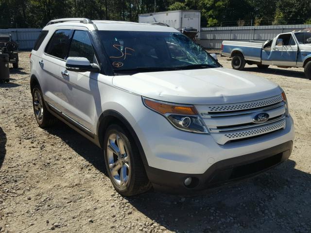 1FM5K7F90DGB51296 - 2013 FORD EXPLORER L WHITE photo 1