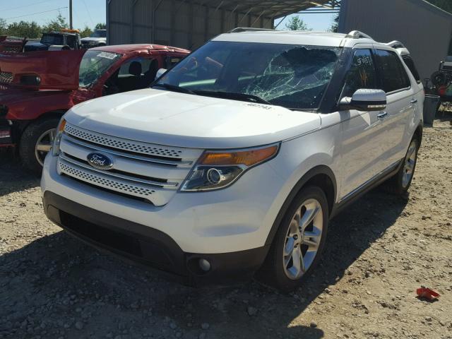 1FM5K7F90DGB51296 - 2013 FORD EXPLORER L WHITE photo 2