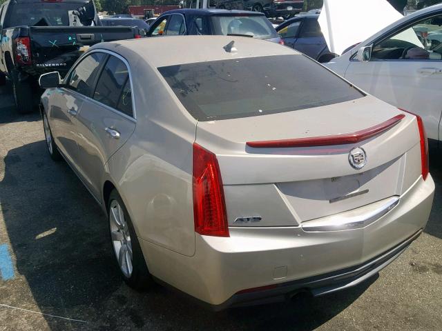 1G6AA5RA4D0141107 - 2013 CADILLAC ATS GOLD photo 3