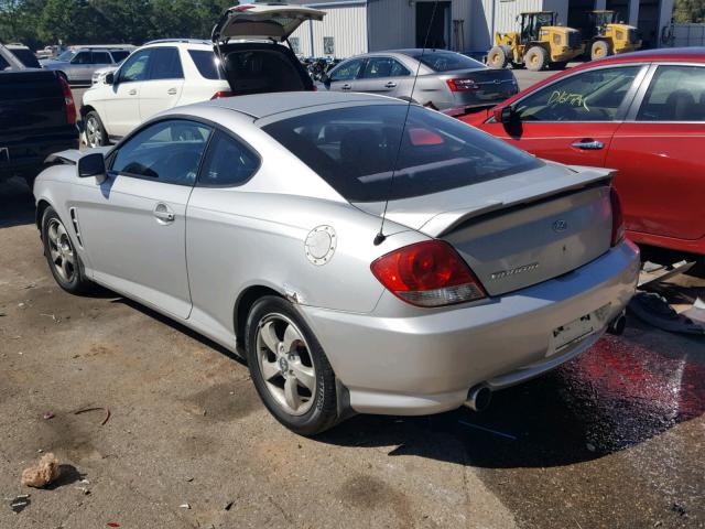 KMHHM65D85U185349 - 2005 HYUNDAI TIBURON SILVER photo 3