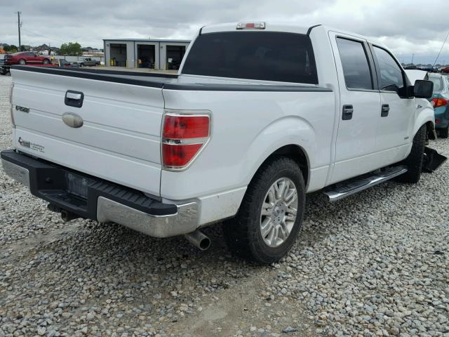 1FTFW1CT6BFB90973 - 2011 FORD F150 SUPER WHITE photo 4