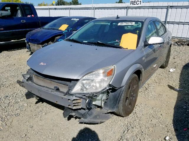 1G8ZS57N98F124819 - 2008 SATURN AURA XE SILVER photo 2