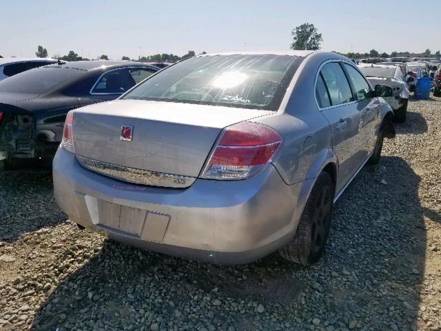 1G8ZS57N98F124819 - 2008 SATURN AURA XE SILVER photo 4