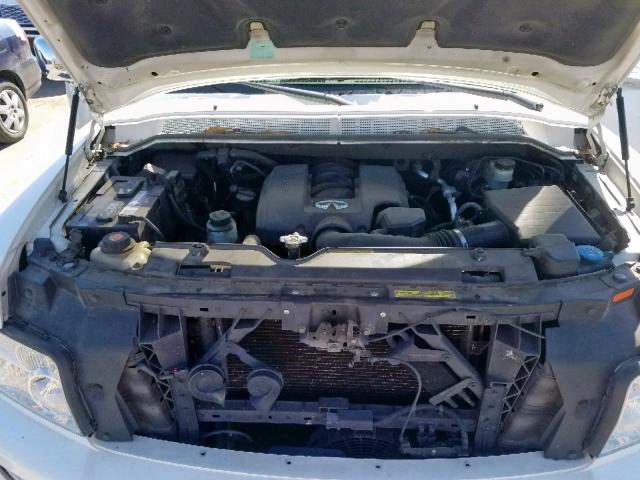 5N3AA08A06N800259 - 2006 INFINITI QX56 WHITE photo 7