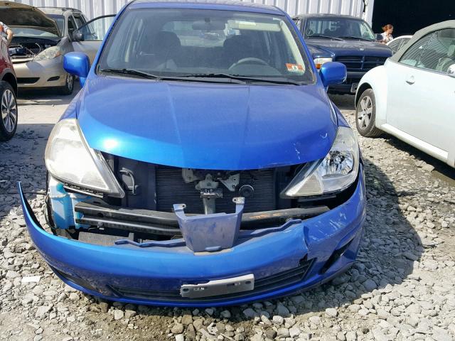 3N1BC13E79L464631 - 2009 NISSAN VERSA S BLUE photo 9