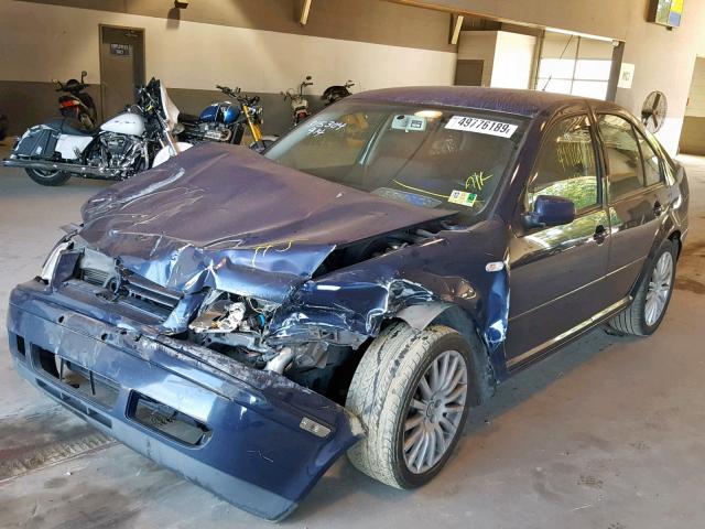 3VWRK69M93M058942 - 2003 VOLKSWAGEN JETTA GL BLUE photo 2