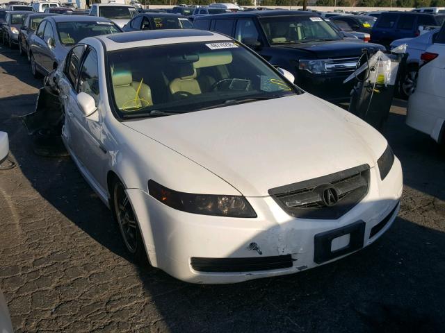 19UUA66215A068241 - 2005 ACURA TL WHITE photo 1