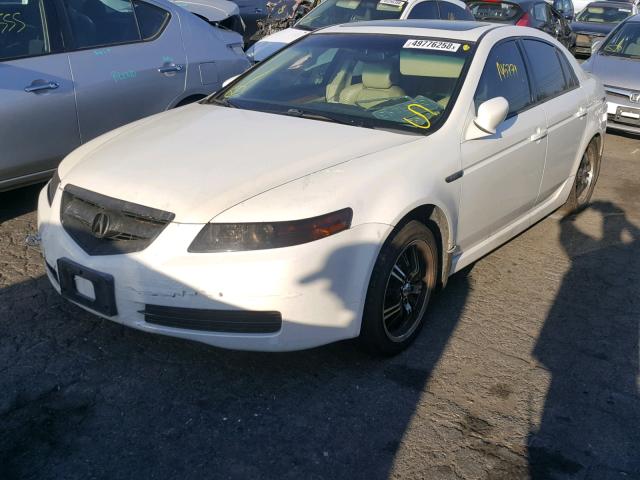 19UUA66215A068241 - 2005 ACURA TL WHITE photo 2