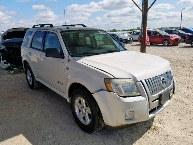 4M2CU29389KJ14950 - 2009 MERCURY MARINER HY WHITE photo 1