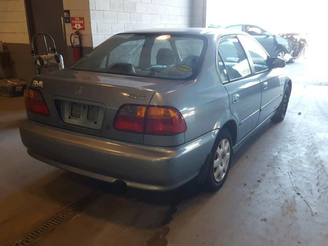 2HGEJ6616YH544307 - 2000 HONDA CIVIC BASE Mavi foto 4
