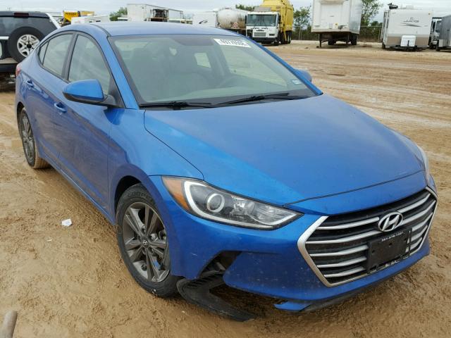 5NPD84LF6HH009124 - 2017 HYUNDAI ELANTRA BLUE photo 1