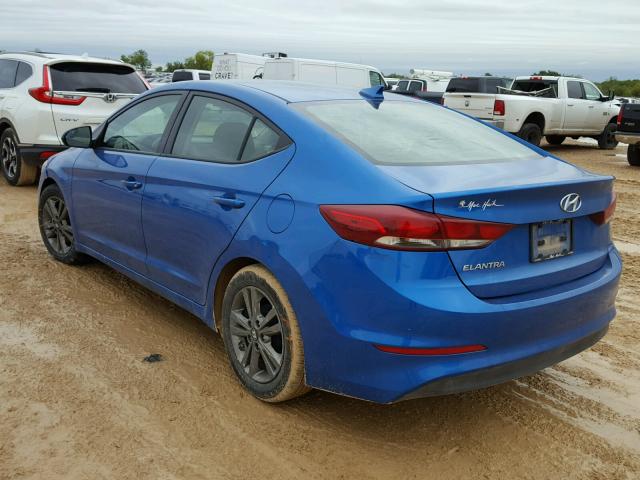 5NPD84LF6HH009124 - 2017 HYUNDAI ELANTRA BLUE photo 3