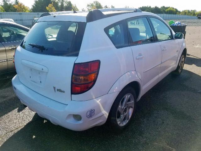 5Y2SL66885Z441958 - 2005 PONTIAC VIBE WHITE photo 4