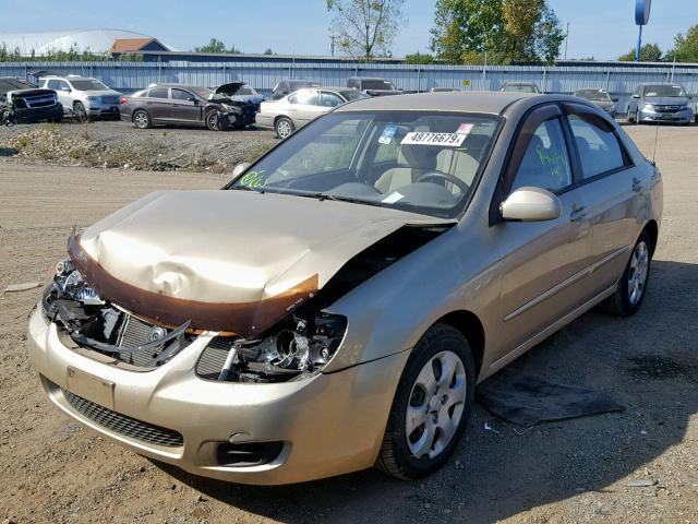 KNAFE221195657268 - 2009 KIA SPECTRA EX TAN photo 2