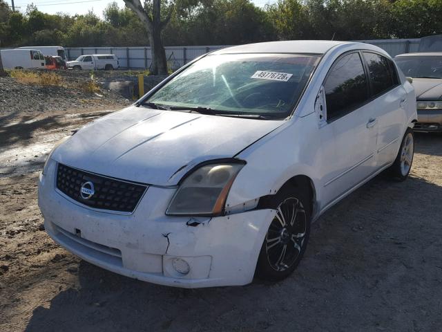 3N1AB61E18L648427 - 2008 NISSAN SENTRA 2.0 WHITE photo 2