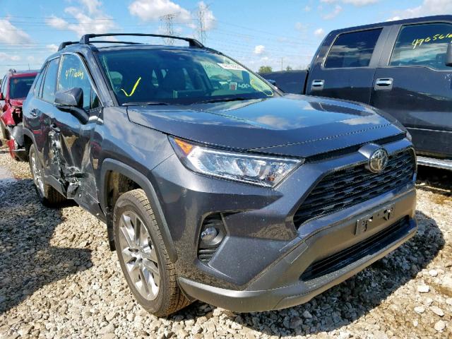 JTMA1RFVXKD014959 - 2019 TOYOTA RAV4 XLE P GRAY photo 1