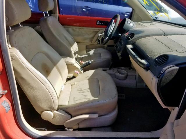 3VWCK31C45M414143 - 2005 VOLKSWAGEN NEW BEETLE 橙色 照片 5