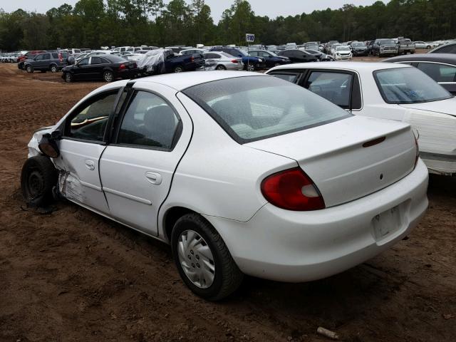 1C3ES46C9YD511899 - 2000 CHRYSLER NEON LE WHITE photo 3