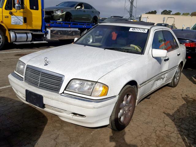 WDBHA29G1XA660336 - 1999 MERCEDES-BENZ C 280 WHITE photo 2