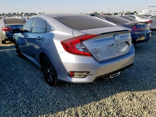 19XFC2F83KE206269 - 2019 HONDA CIVIC SPOR SILVER photo 3