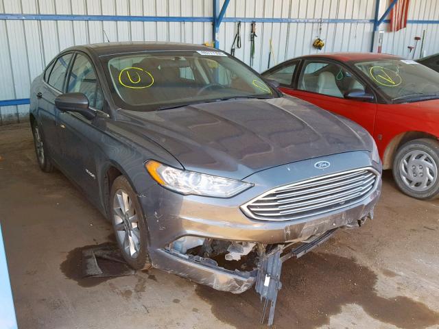 3FA6P0LU2HR314979 - 2017 FORD FUSION SE CHARCOAL photo 1