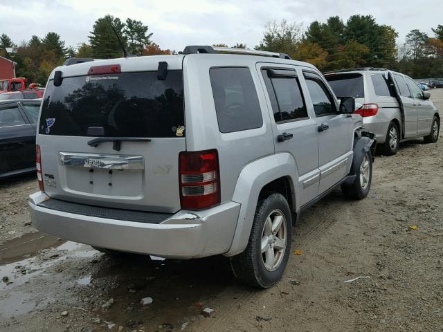 1J4PN5GK3BW596123 - 2011 JEEP LIBERTY LI SILVER photo 4