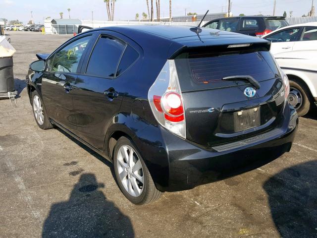 JTDKDTB33E1062659 - 2014 TOYOTA PRIUS C BLACK photo 3