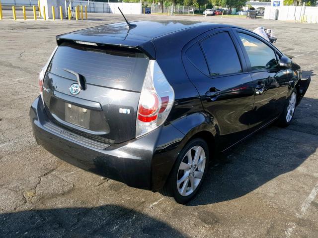 JTDKDTB33E1062659 - 2014 TOYOTA PRIUS C BLACK photo 4